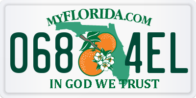 FL license plate 0684EL