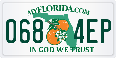 FL license plate 0684EP