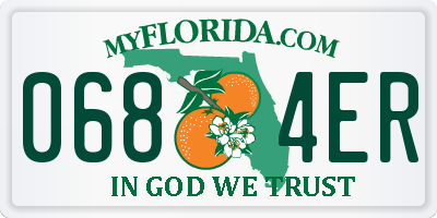 FL license plate 0684ER