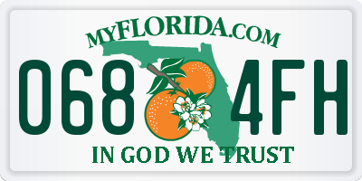 FL license plate 0684FH