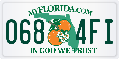 FL license plate 0684FI