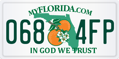 FL license plate 0684FP