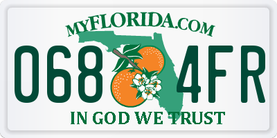 FL license plate 0684FR