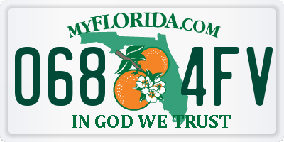 FL license plate 0684FV