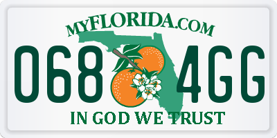 FL license plate 0684GG