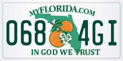 FL license plate 0684GI