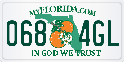 FL license plate 0684GL