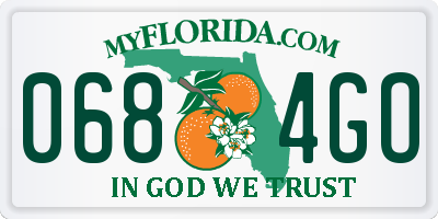FL license plate 0684GO