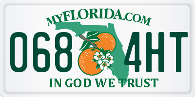 FL license plate 0684HT