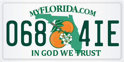 FL license plate 0684IE