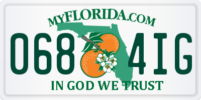 FL license plate 0684IG