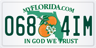 FL license plate 0684IM