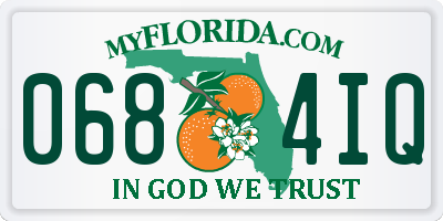 FL license plate 0684IQ