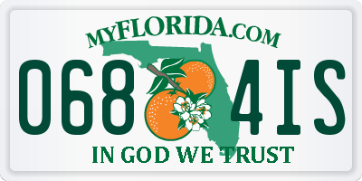 FL license plate 0684IS