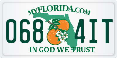 FL license plate 0684IT