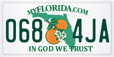 FL license plate 0684JA