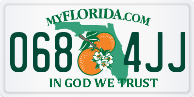 FL license plate 0684JJ