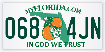 FL license plate 0684JN