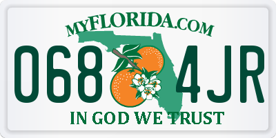 FL license plate 0684JR