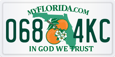 FL license plate 0684KC