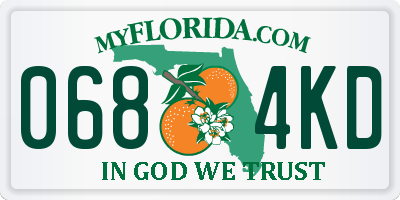 FL license plate 0684KD