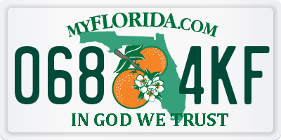 FL license plate 0684KF