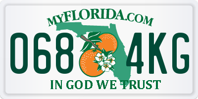 FL license plate 0684KG