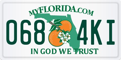 FL license plate 0684KI