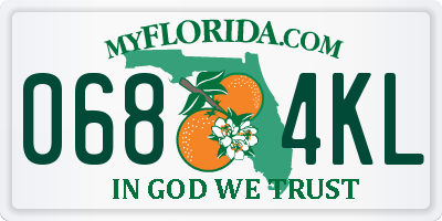 FL license plate 0684KL