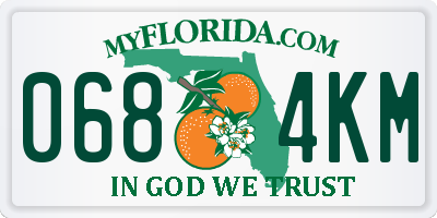 FL license plate 0684KM