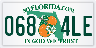 FL license plate 0684LE