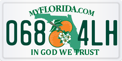 FL license plate 0684LH