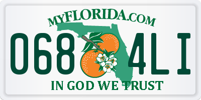 FL license plate 0684LI