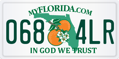 FL license plate 0684LR