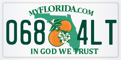 FL license plate 0684LT