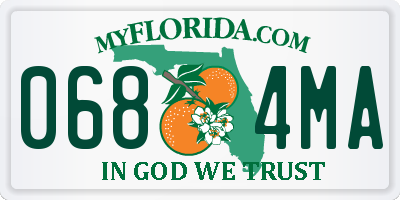 FL license plate 0684MA
