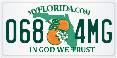 FL license plate 0684MG