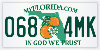 FL license plate 0684MK