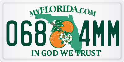 FL license plate 0684MM