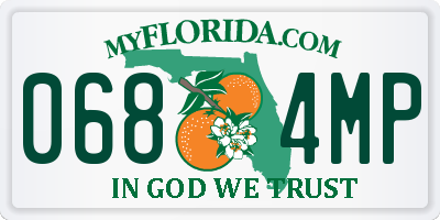 FL license plate 0684MP