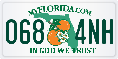 FL license plate 0684NH
