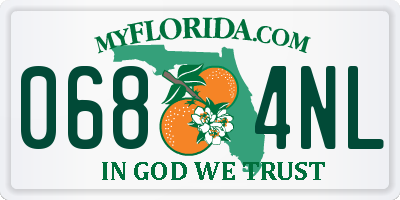 FL license plate 0684NL