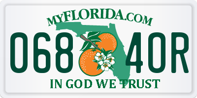 FL license plate 0684OR