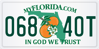 FL license plate 0684OT