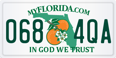 FL license plate 0684QA