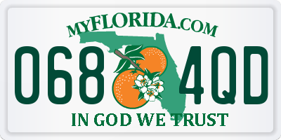 FL license plate 0684QD