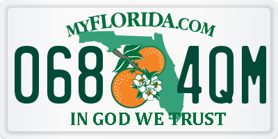FL license plate 0684QM