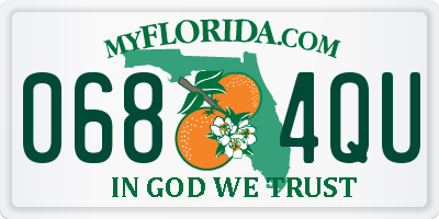FL license plate 0684QU