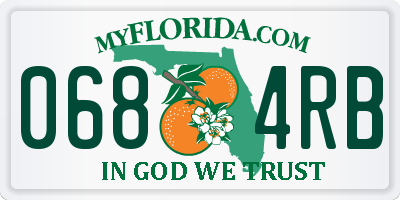 FL license plate 0684RB