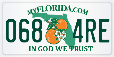 FL license plate 0684RE